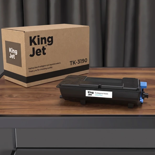 KingJET Kyocera Uyumlu TK-3190 Standart Kapasiteli (Tekli) Çipli Muadil Toner | ECOSYS P3060dn ürün görseli 1