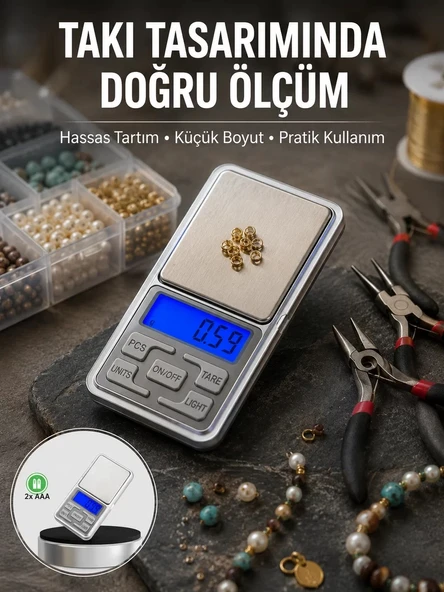 Nevamel® Mavi Işıklı LCD Ekranlı Hassas Tartı Terazisi Yeni Nesil ürün görseli 1