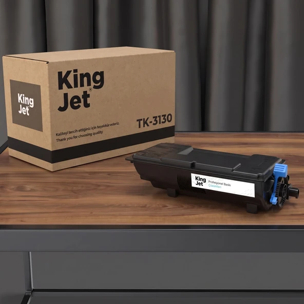 KingJET Kyocera Uyumlu TK-3130 Standart Kapasiteli (Tekli) Çipli Muadil Toner ürün görseli 1