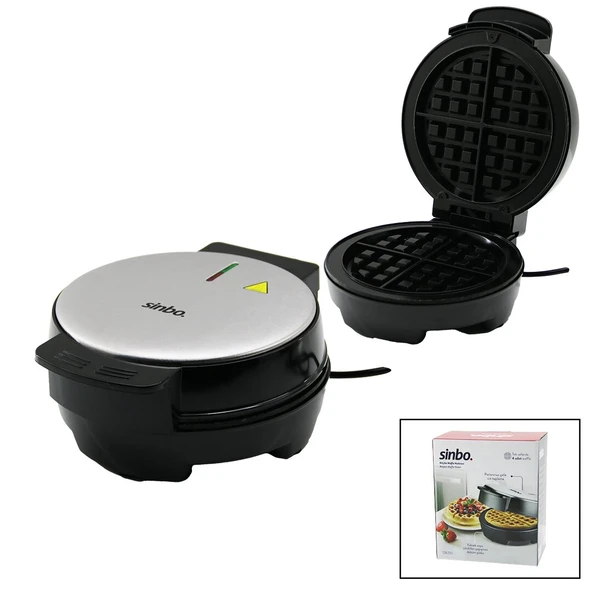 Nevamel® Sinbo Belçika Waffle Makinesi - 4 Waffle Kapasiteli - Yapışmaz Plaka ürün görseli 1