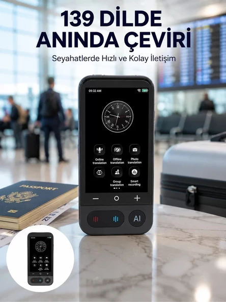 Nevamel® Fotoğraf Tanıma ve Konuşma Çevirili Akıllı Tercüman Yeni Nesil ürün görseli 1