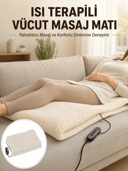 Nevamel® Vücut Masaj Matı Isı Terapili ve Çok Bölgeli Masaj Yeni Nesil ürün görseli 1