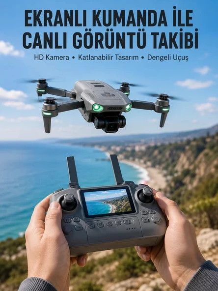 Nevamel® Akıllı Sensörlü Drone Canlı Görüntü Aktarımlı ürün görseli 1