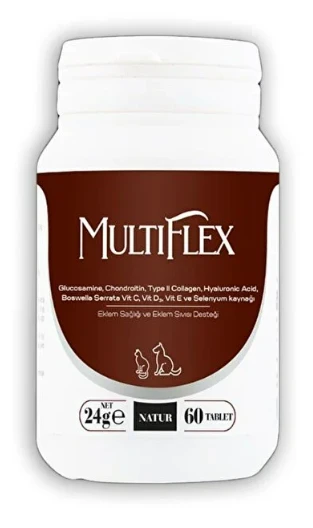 MultiFlex Kedi & Köpek Eklem & Kıkırdak Sağlığı Destek Takviyesi 60 Tablet ürün görseli 1