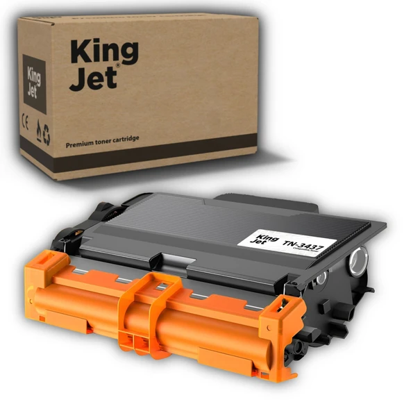 KingJET Brother Uyumlu TN-3437 Standart Kapasiteli (Tekli) Muadil Toner | HL-L5000D ürün görseli 1