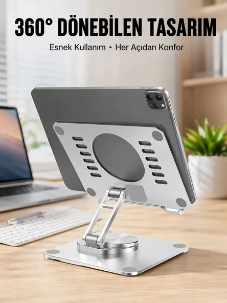 Nevamel® Çift Eksenli Ayarlanabilir Tablet Destek Standı Yeni Nesil ürün görseli 1