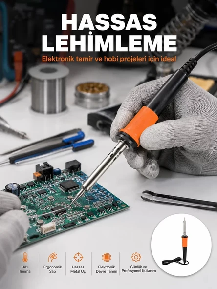 Nevamel® Güvenli Kullanım Sağlayan Isı Yalıtımlı Lehimleme Kalemi ürün görseli 1