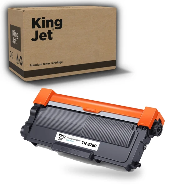 KingJET Brother Uyumlu TN-2260 Yüksek Kapasiteli (Tekli) Muadil Toner | FAX-2840 ürün görseli 1