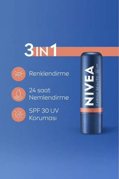 Nivea Lip & Cheek Caring Nude - Resim 5