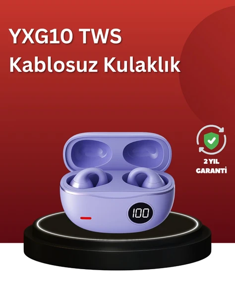 YXG10 Açık Kulak Bluetooth Kulaklık – Klipsli, Güvenli Spor Tasarım, 30 Saat Pil ürün görseli 1