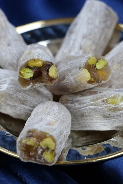 Portakallı Fıstıklı Fitil Lokum 1 Kg ürün görseli 1