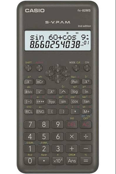Casio Hesap Makinesi Bilimsel Fonksiyonlu Fx-82Ms-2. Versiyon 10+2 Hane ürün görseli 1