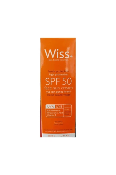 Wiss Plus + SPF 50 Güneş Kremi 50ml ürün görseli 1