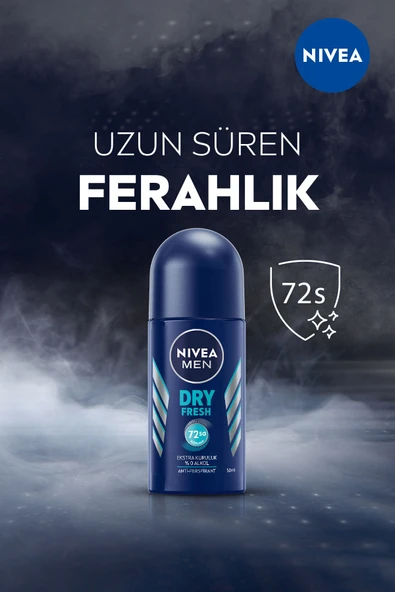 Nivea Men Dry Fresh Erkek Roll On 50 ml - Resim 2