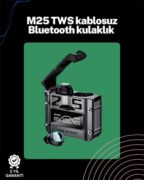 Kablosuz Kulak İçi Kulaklık | Gecikmesiz Oyun Modu | IOS ve Android Uyumlu ürün görseli 1