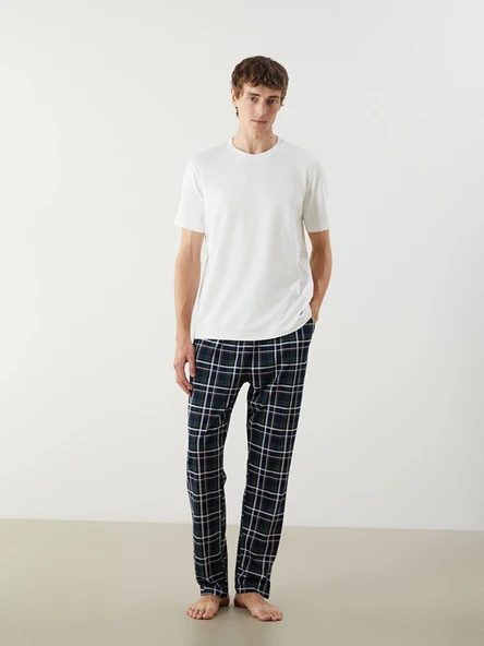 LC WAIKIKI Lacivert Pijama Takımı ürün görseli 1