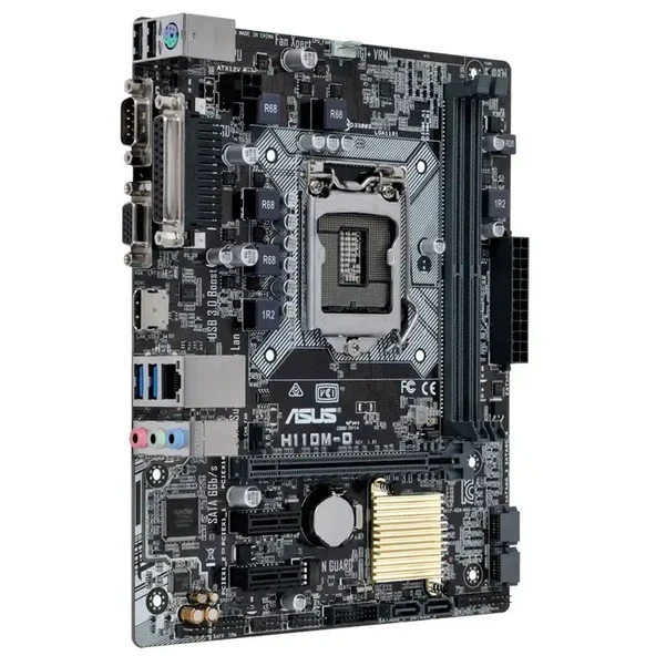 ASUS H110M-D Intel H110 Soket 1151 DDR4 2400MHz mATX Anakart (2EL) ürün görseli 1
