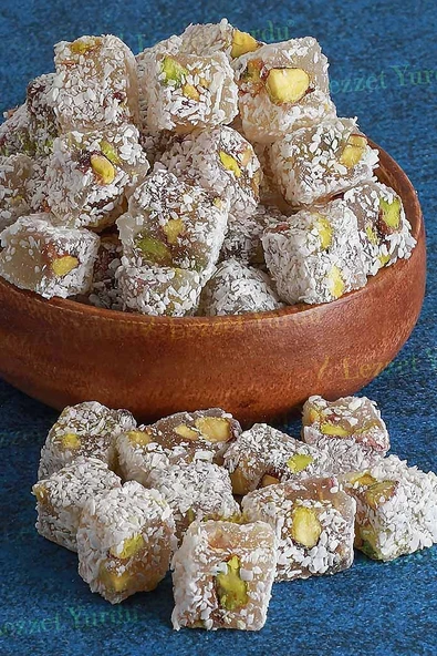Kakaolu Fıstıklı Çifte Kavrulumuş Lokum 1 Kg ürün görseli 1