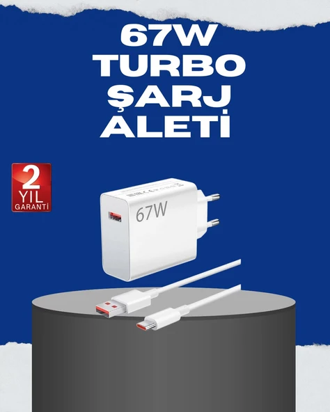 67 Watt Turbo Charge Başlık Vivo Y20 Y35 Y55 Uyumlu ürün görseli 1