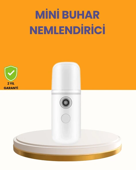 Taşınabilir Şarjlı Buhar Nemlendirici – Kablosuz Akıllı Pro Teknolojili Mini Cilt ve Ortam Nemlendirici ürün görseli 1