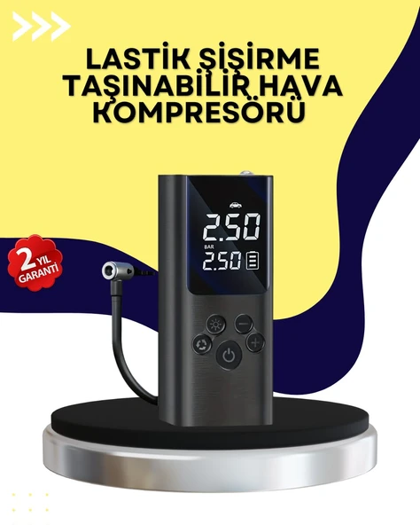 Otomatik Kapanmalı Dijital Lastik Şişirme Pompası ürün görseli 1