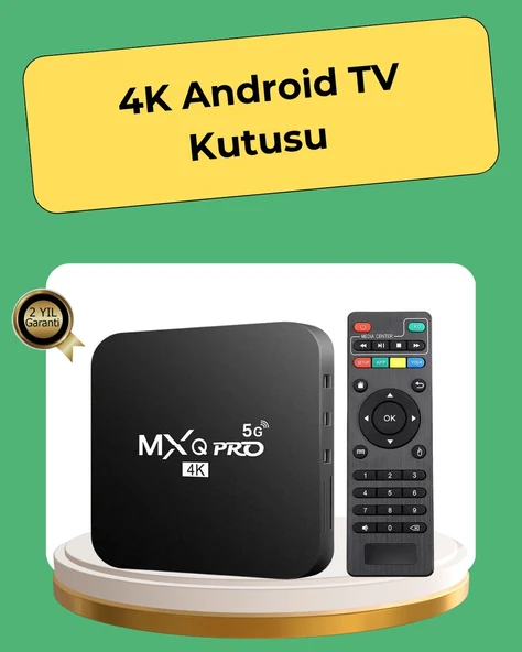 4K Ultra HD TV Box – 2GB RAM, 16GB Hafıza, Android Akıllı Medya Oynatıcı ürün görseli 1