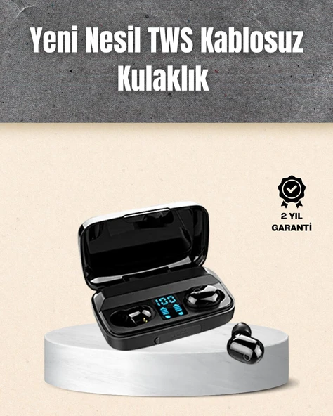 A10s TWS Ergonomik Bluetooth Kulaklık Uzun Pil Ömürlü ürün görseli 1