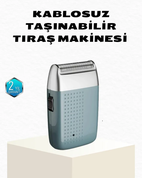 Şarjlı Kuru Kullanım Tıraş Makinesi – Kablosuz, Taşınabilir ürün görseli 1