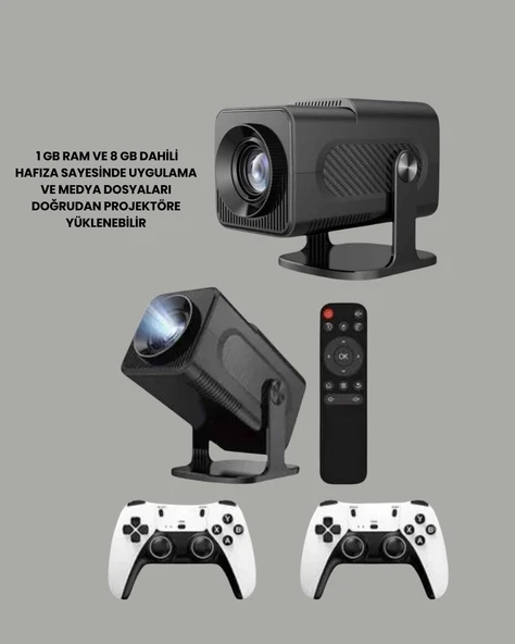 HCS350pro Android 11 İşletim Sistemli Mini Projektör - Resim 3