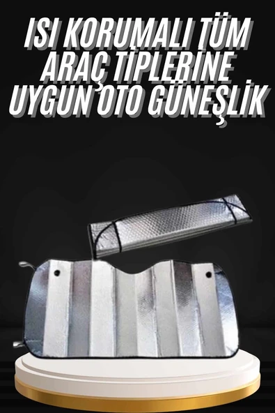 Araç Güneşlik Koruyucu Cam Güneşliği Otomobil Güneşlikleri Katlanabilir ürün görseli 1