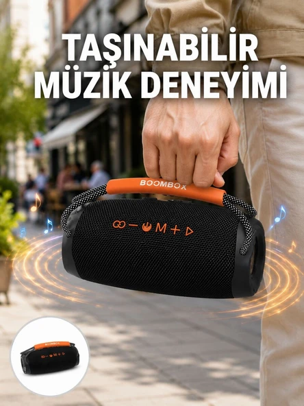 Bluetooth 5.1 Kablosuz Hoparlör Derin Bas RGB Işıklı Yeni Nesil ürün görseli 1