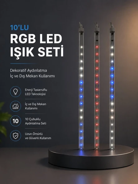 Kayan Yıldız Efektli RGB LED Işık Seti İç ve Dış Mekan Kullanımı ürün görseli 1