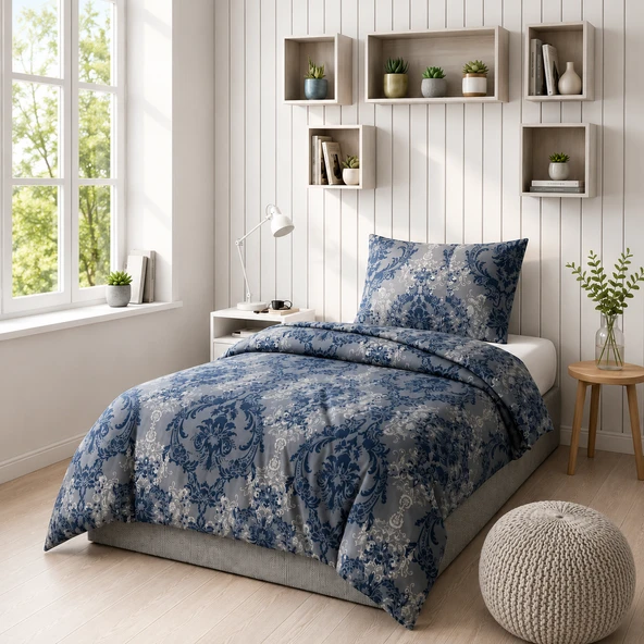 Tek Kişilik Nevresim Takım - 80% Pamuk, 20% Polyester - 160 cm x 200 cm ürün görseli 1