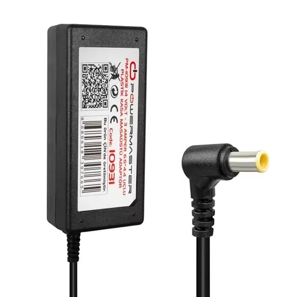 Pm-10931 14 Volt - 3 Amper 6.5*4.4 Mm Uçlu Plastik Kasa Masaüstü Adaptör (Samsung Monitör) ürün görseli 1