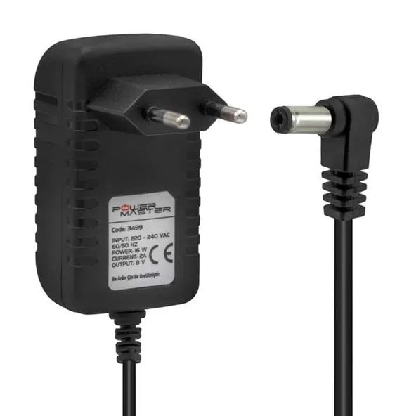 Pm-3499 8 Volt - 2 Amper 5.5*2.5 Mm Uçlu Pos Makinesi Adaptörü ürün görseli 1