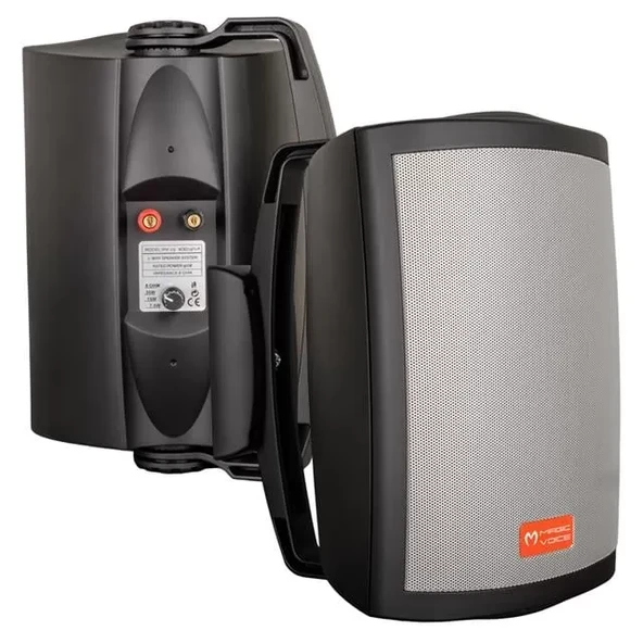 Magicvoice Mv-25 16 Cm 80W 2 Yollu Siyah Sütun Hat Trafolu Hoparlör 2'Li Takım ürün görseli 1