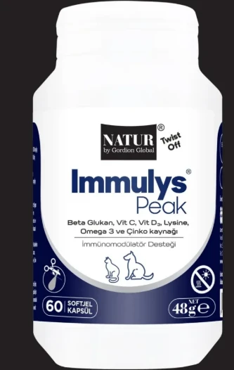 Immulys Peak Kedi & Köpek Bağışıklık Güçlendirici 60 Twist-Off Kapsül ürün görseli 1