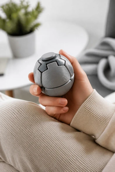 Çevirmeli Stres Topu / Stres Oyuncağı / Spinner Ball - Resim 6
