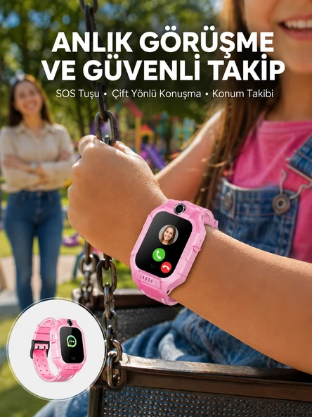 S10 Çocuk Takip Saati Güvenli Alan Uyarısı Sesli Mesaj Yeni Nesil ürün görseli 1