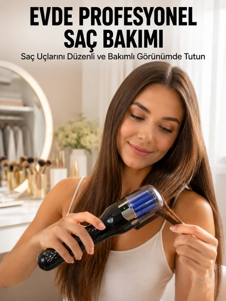 Rh-6668 Taşınabilir Şarjlı Saç Kesme Makinesi Elektrikli Kişisel Bakım Aleti Yeni Nesil ürün görseli 1