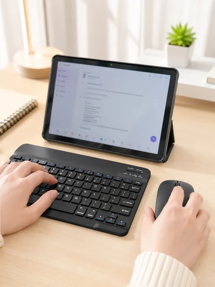 Sım Kartlı Klavye Mouse Geniş Ekran Taşınabilir Kullanım Seti - Resim 2