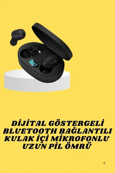 Dijital Göstergeli Yüksek Ses Kaliteli Uzun Pil Ömrü ürün görseli 1