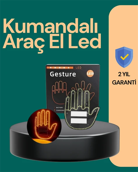 Kumandalı Led Jest Işığı – 3 Modlu Araba Arkası Mesaj Işığı, 203 Led Ile Yüksek Parlaklık ürün görseli 1