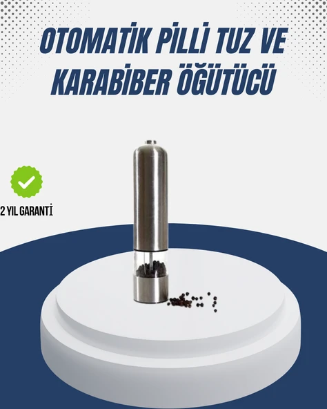 Otomatik Baharat Değirmeni Paslanmaz Gövde Ergonomik Tasarım ürün görseli 1