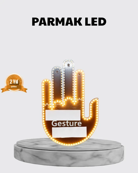 176 Led’Li Amber Trafik Sinyal Işığı – El Hareketiyle ürün görseli 1