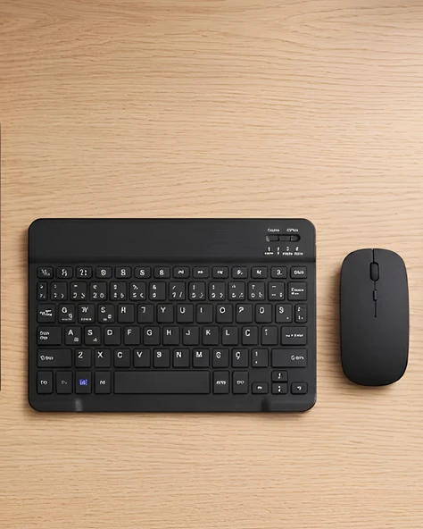 Sessiz Tuşlu Klavye Mouse Seti Çoklu Cihaz ürün görseli 1