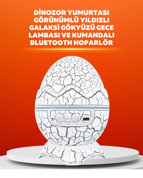 Dinozor Yumurtası Tasarımlı Projektörlü Gece Lambası ürün görseli 1