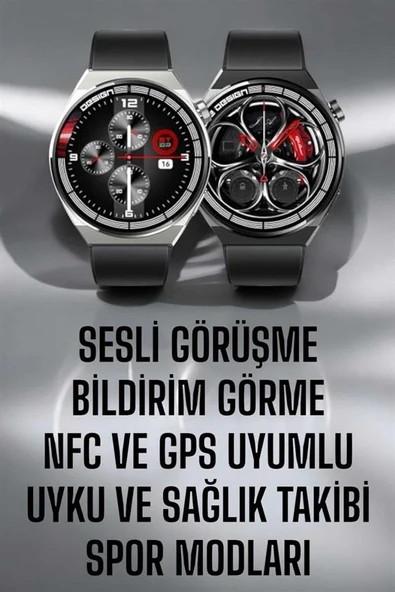 Akıllı Saat Gps Nfc Özelliği Sesli Görüşme Dokunmstik Ekran ürün görseli 1