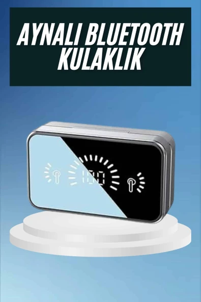 Powerbankli Yüksek Ses Aynalı Çift Dijital Gösterge Ekranı ürün görseli 1