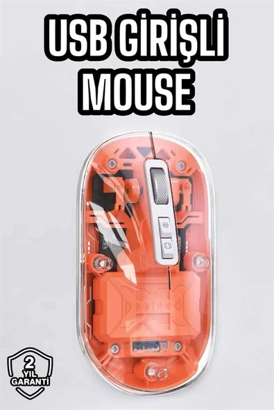 Sessiz Usb Girişli Mouse Yüksek Performanslı - Resim 2